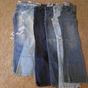 6 Jeans Abercrombie, PINK, and DKNY